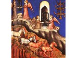 The visions of Zechariah - from a 14th century illuminated Bible